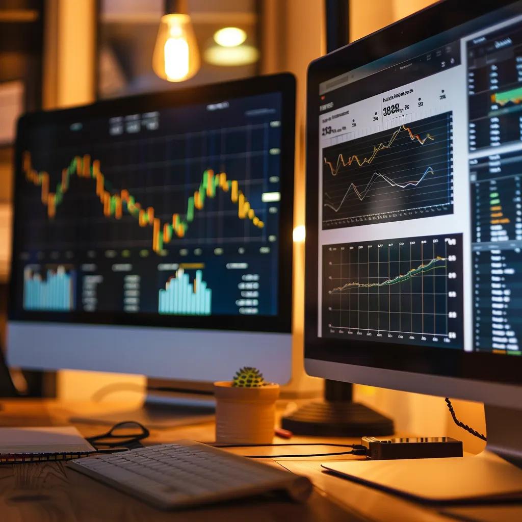 Contrasting graphs representing conflicting economic statistics and political narratives