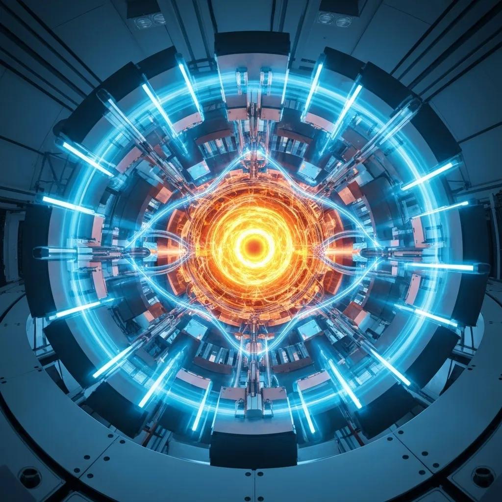 High-temperature superconducting magnets demonstrating their role in plasma confinement for fusion energy