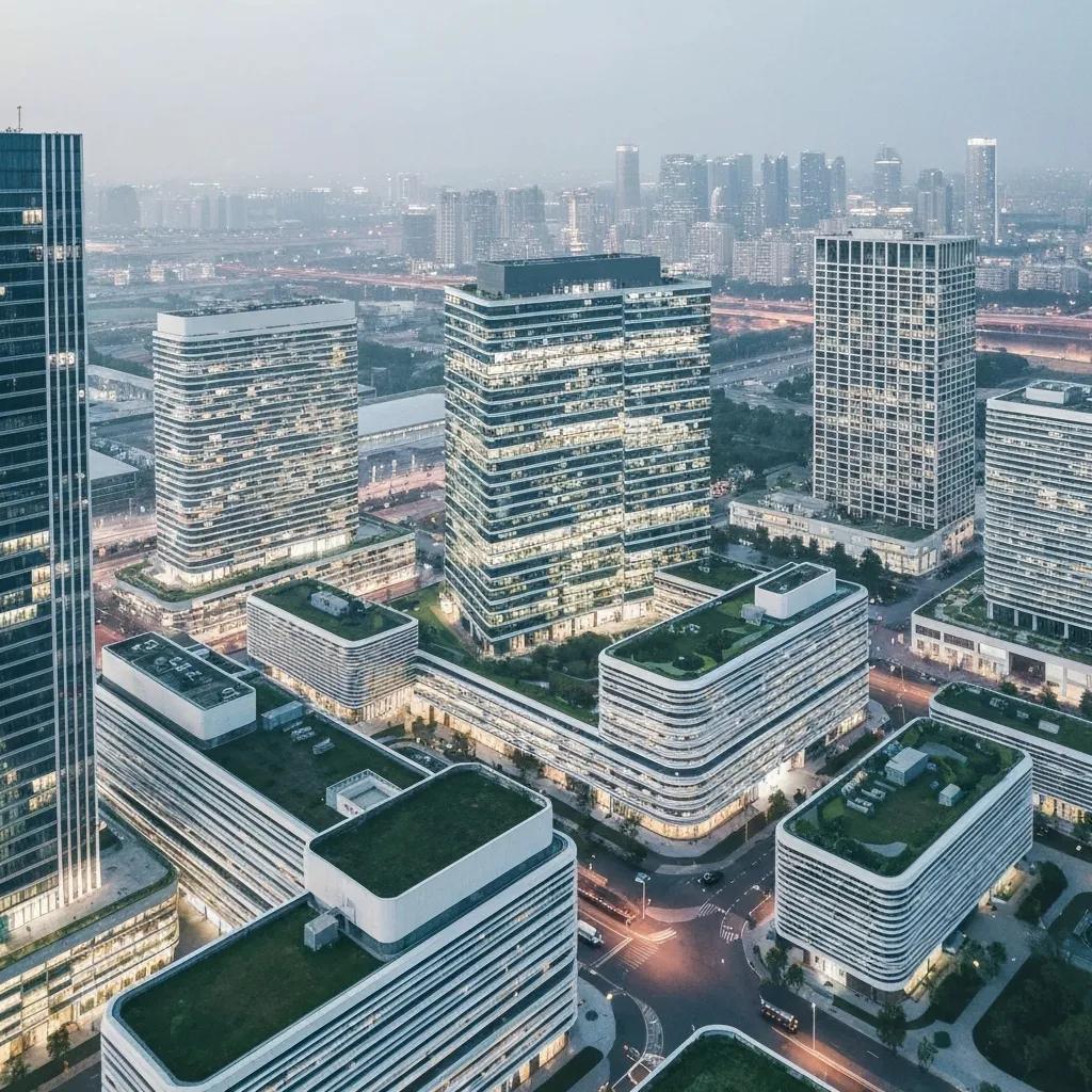 Modern home security system with smart doorbell and camera monitoring for drone threats, emphasizing advanced protection