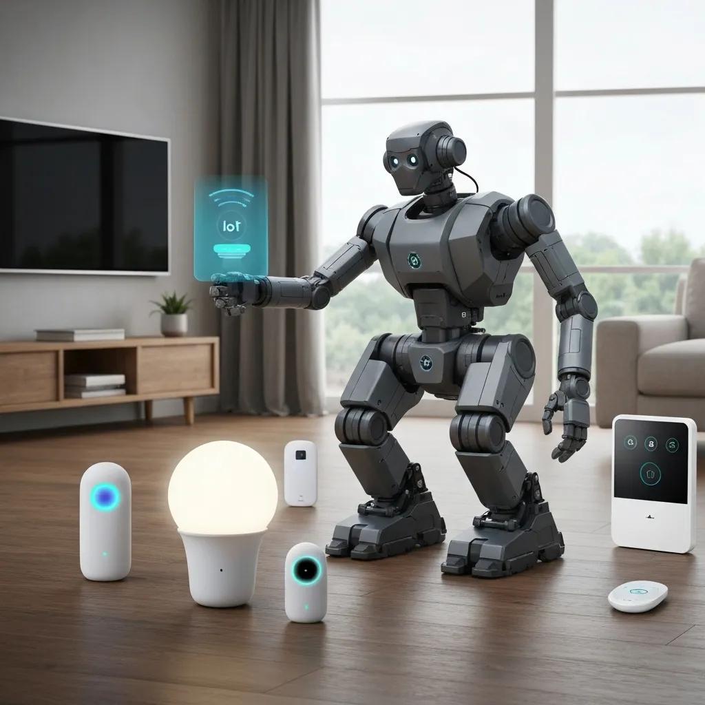 Boston Dynamics Atlas robot integrating with smart home devices