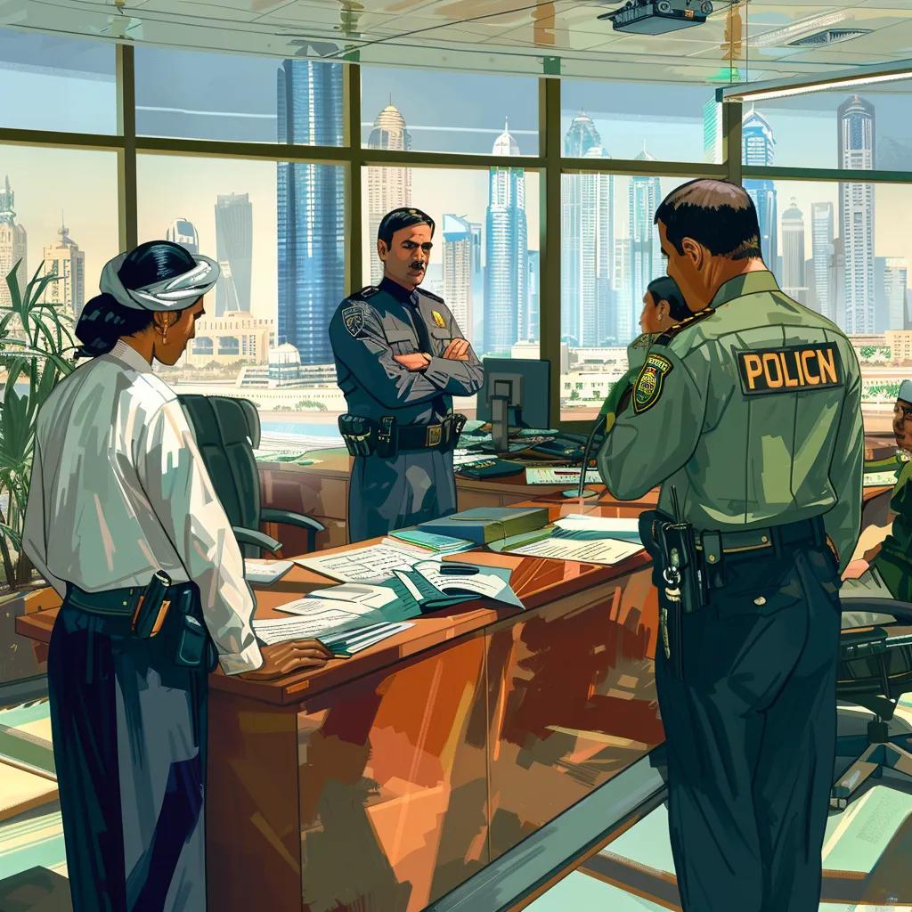 Dubai Police collaborating with Bangladeshi authorities, showcasing international cooperation