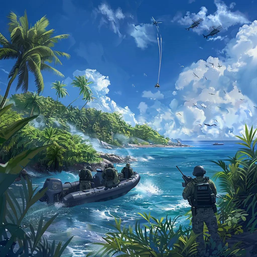 Law enforcement operation against drug trafficking in the Pacific, highlighting transnational crime challenges