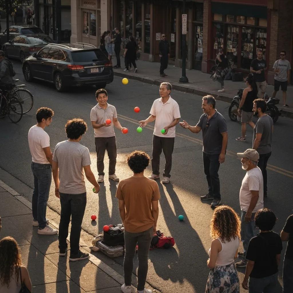 Close-up of hands manipulating financial documents in a modern office
