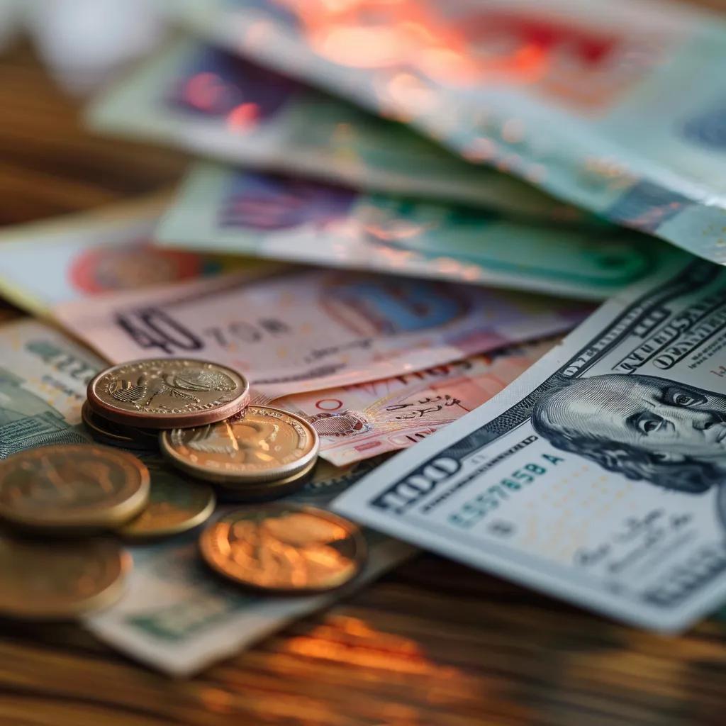 Close-up of Bahraini Dinar currency highlighting visa fee considerations