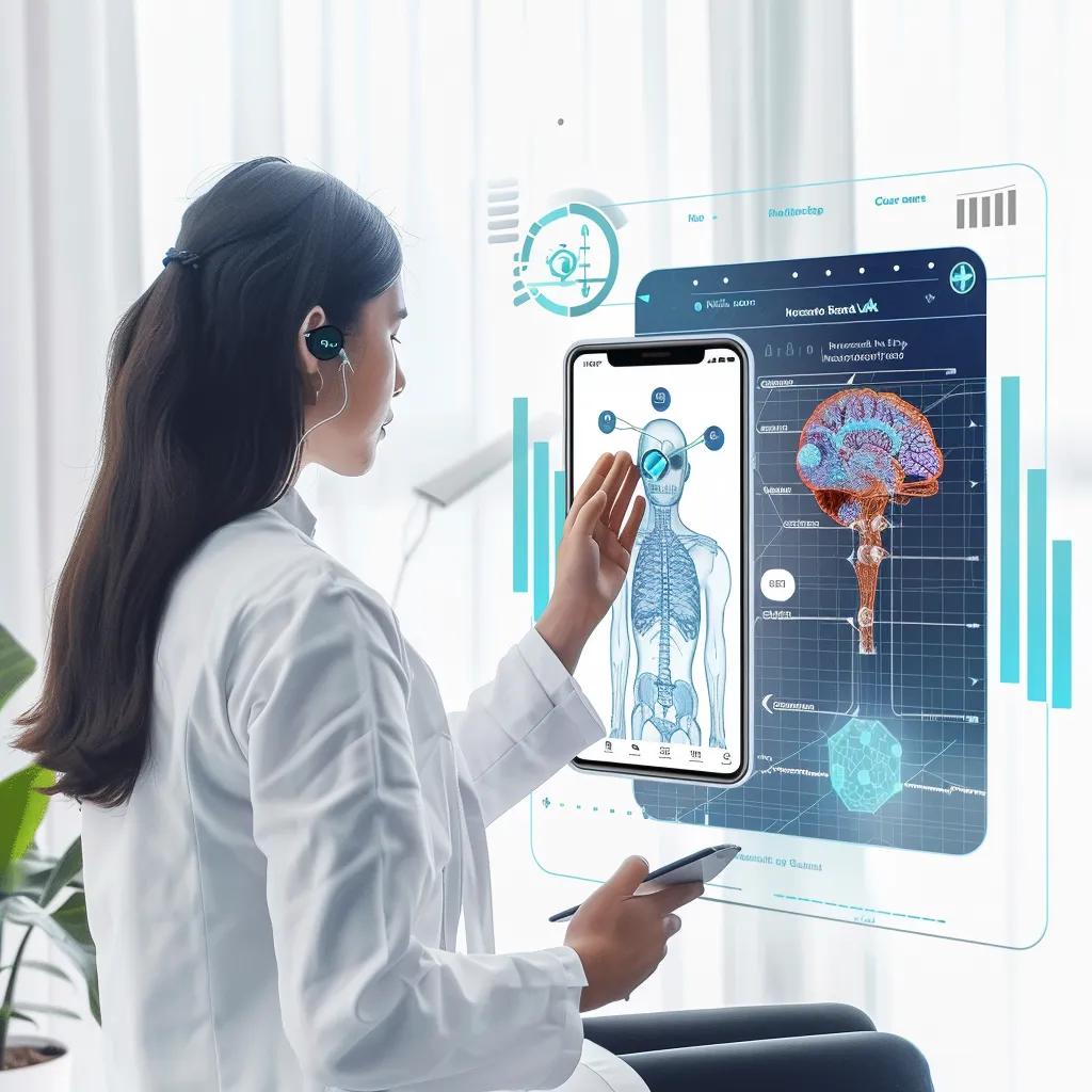 Illustration of the benefits of AI physiotherapy for back pain treatment