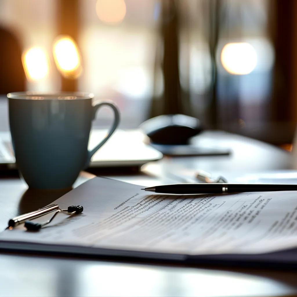 Close-up of a document highlighting key provisions of the US-South Korea trade agreement