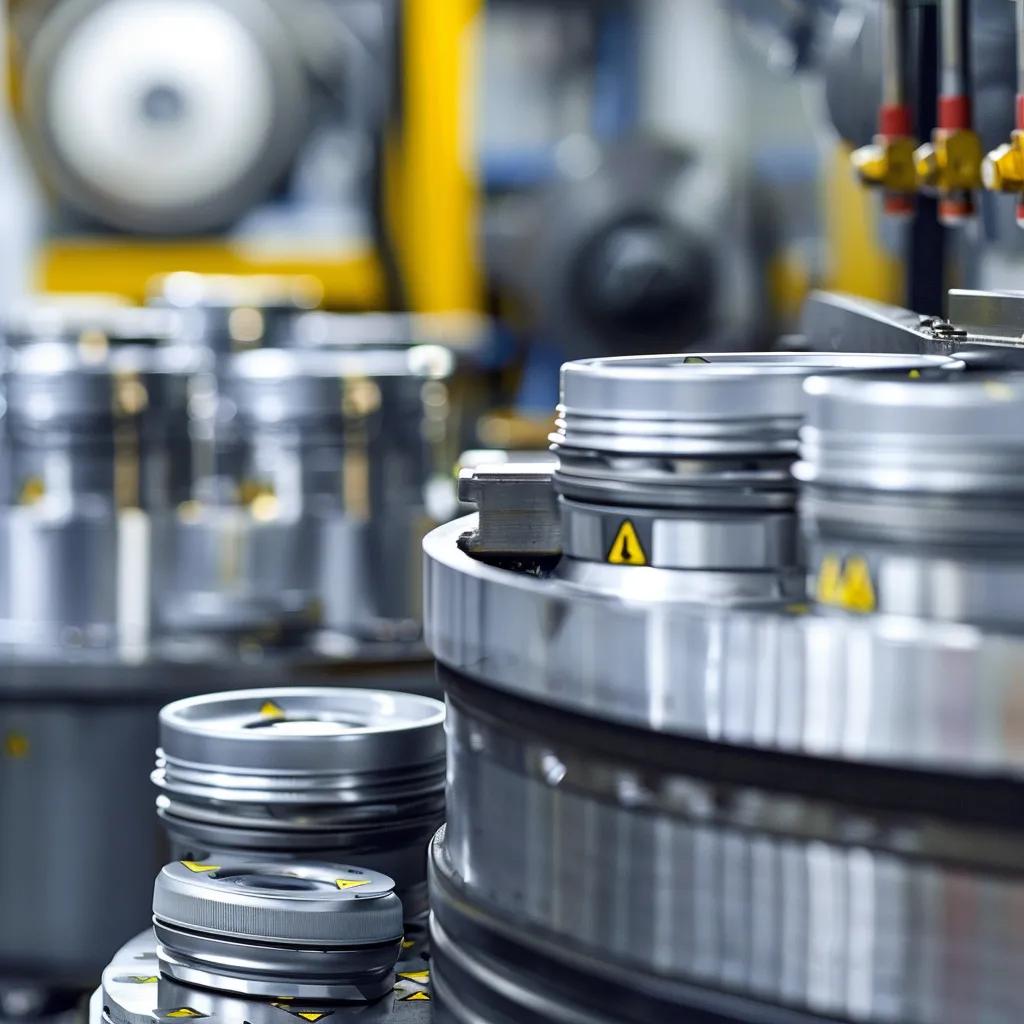 High-performance lubricants in an industrial workspace, symbolizing reliability in manufacturing
