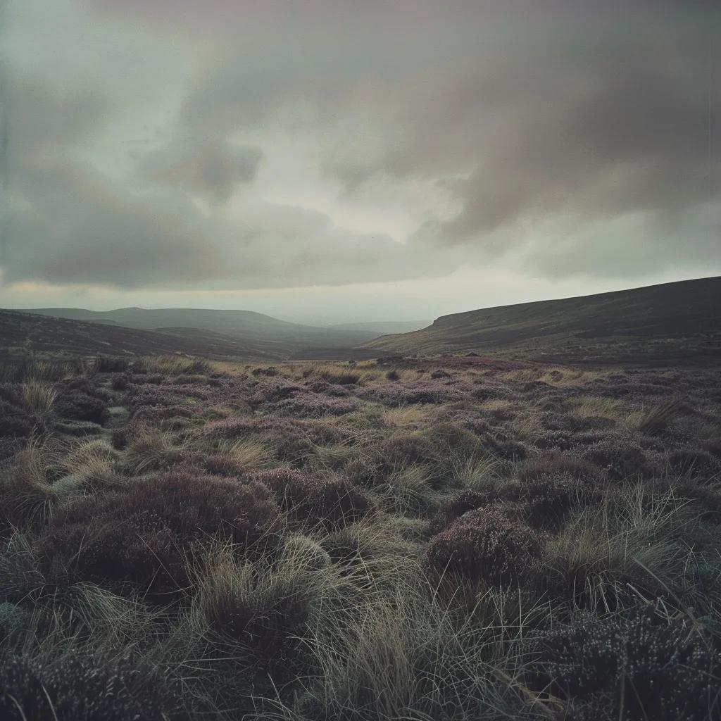 Saddleworth Moor landscape representing the mystery of the Moors Murders