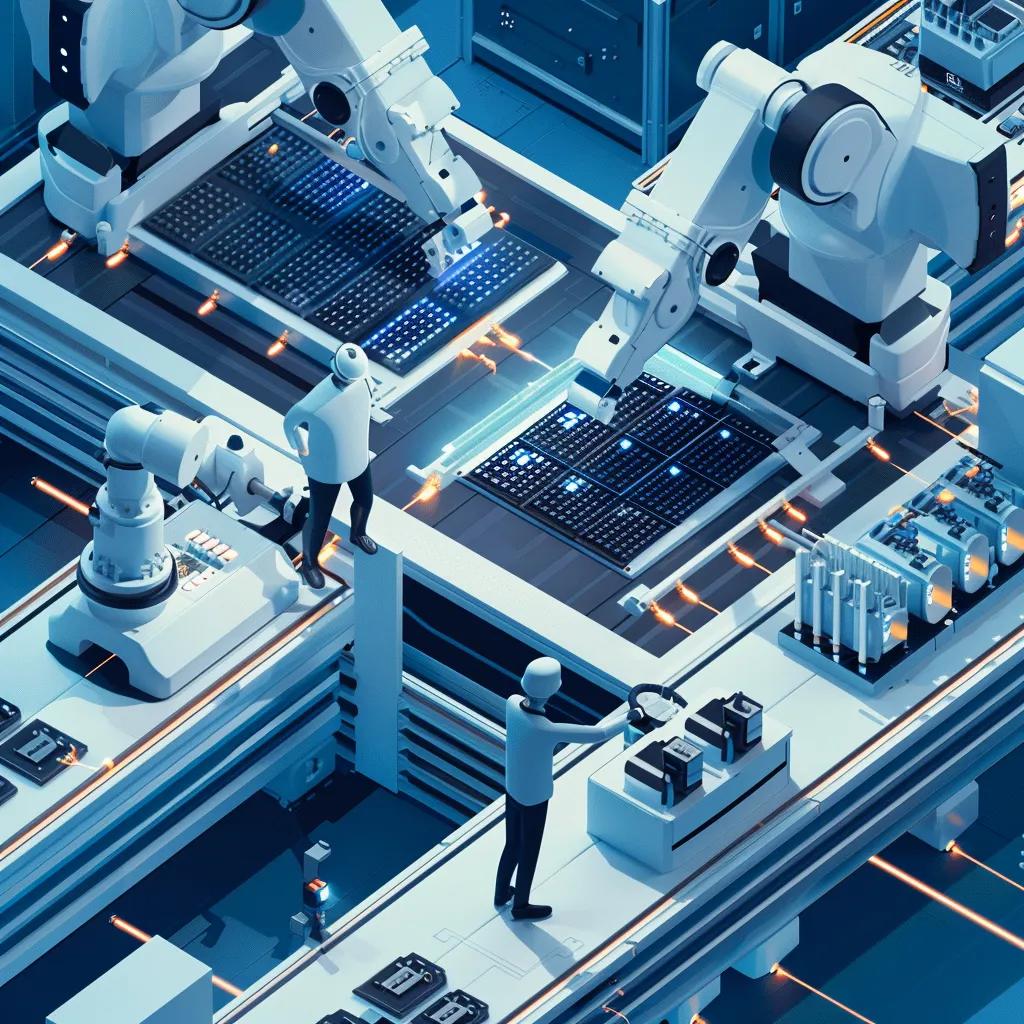 Modern semiconductor manufacturing facility showcasing advanced technology in AI chip production