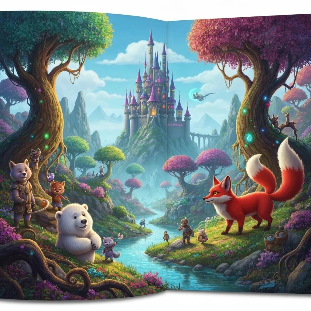 Animated Barbie characters in a vibrant world, illustrating the playful theme of the upcoming animated film