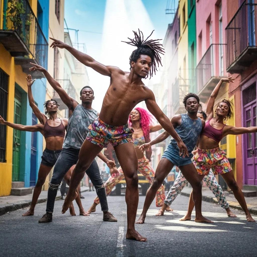 Diverse dancers performing a routine celebrating Black and queer culture, showcasing the impact of Renaissance on representation