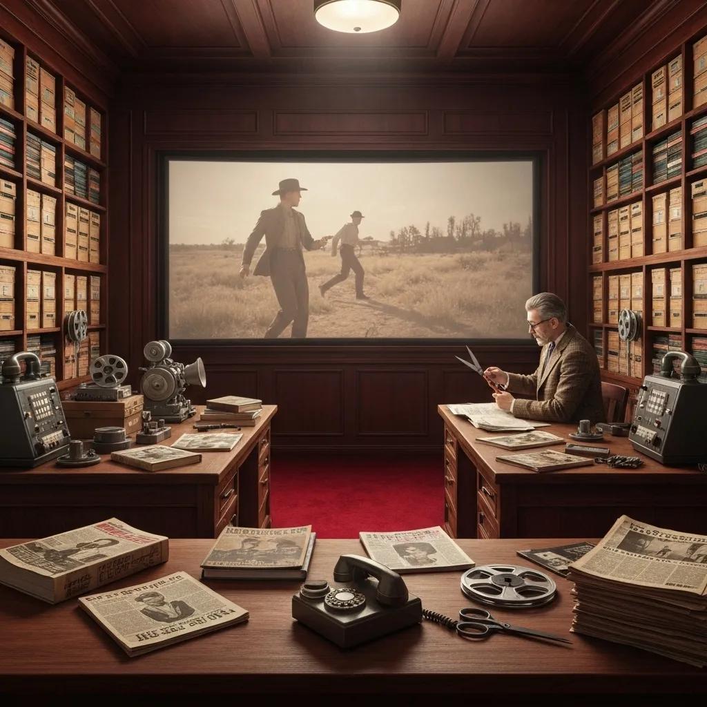 Film editor working on Bad Boys 5 in a busy editing room, highlighting the post-production phase