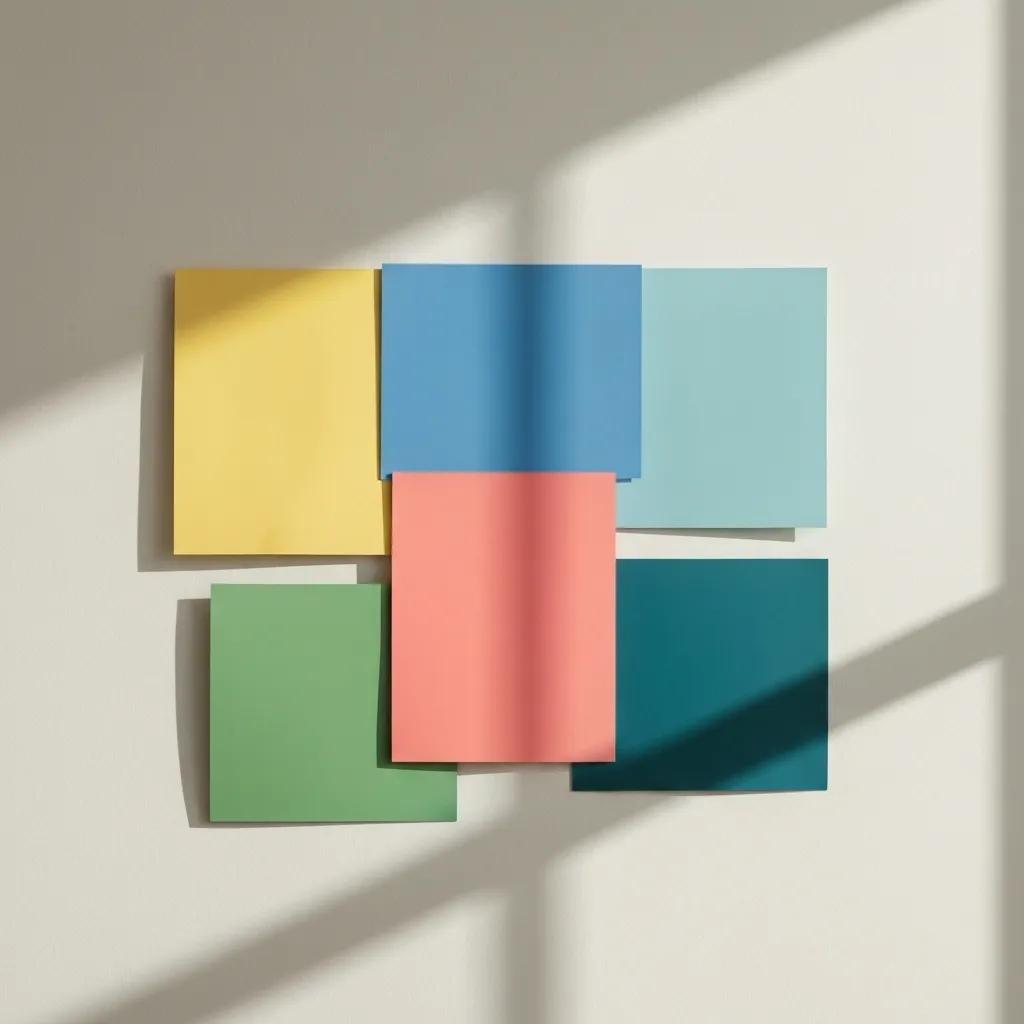 Trending color palettes for dopamine decor in Fall 2025 showcasing vibrant hues