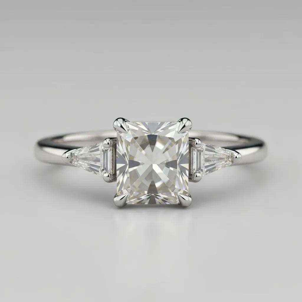 Close-up of Taylor Swift's unique engagement ring featuring an old mine brilliant cut diamond