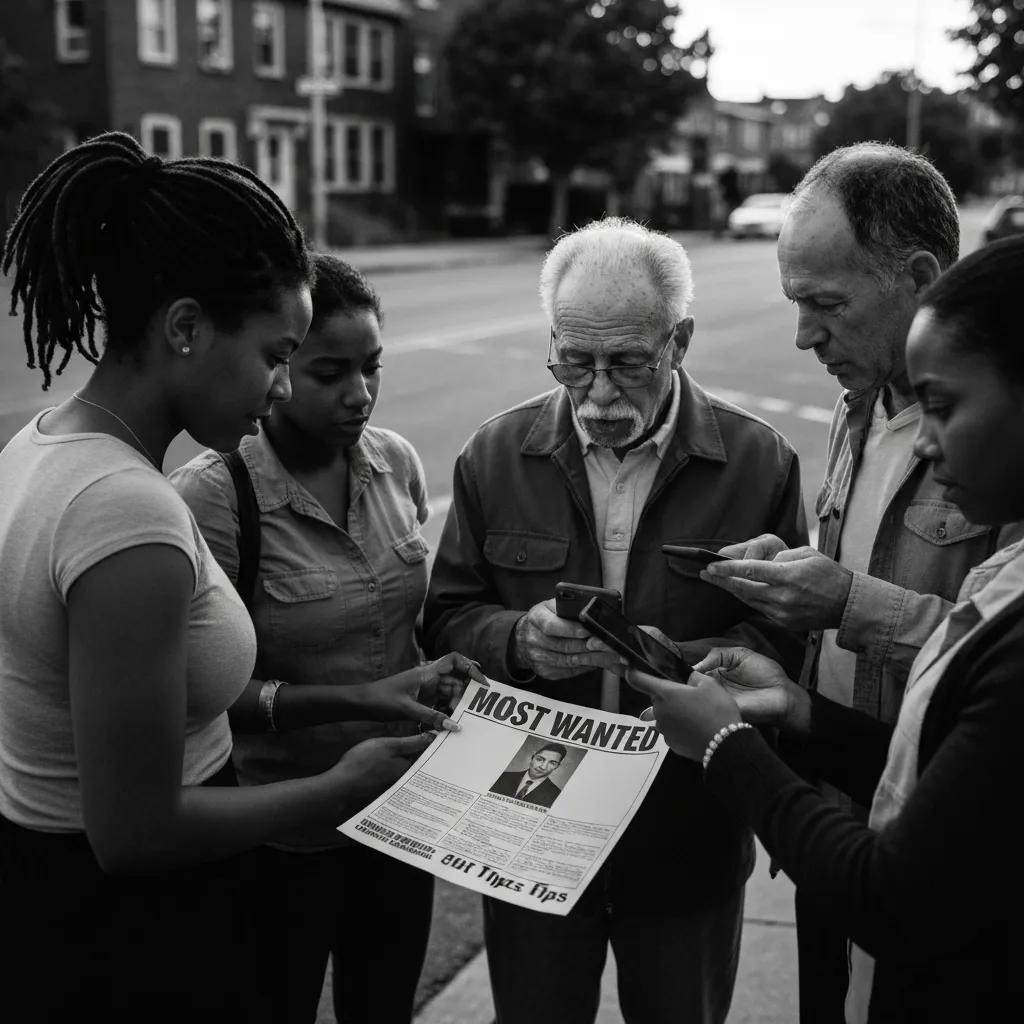 Community members engaging in public safety initiatives to assist in fugitive capture