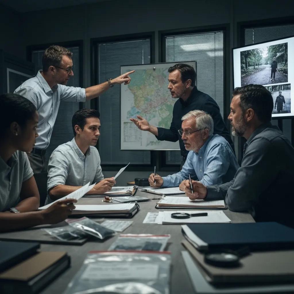 Cold case unit team collaborating on DNA evidence investigations