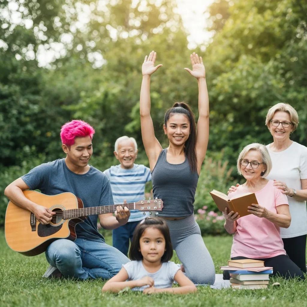 Founder practicing yoga outdoors, highlighting self-care and mental well-being