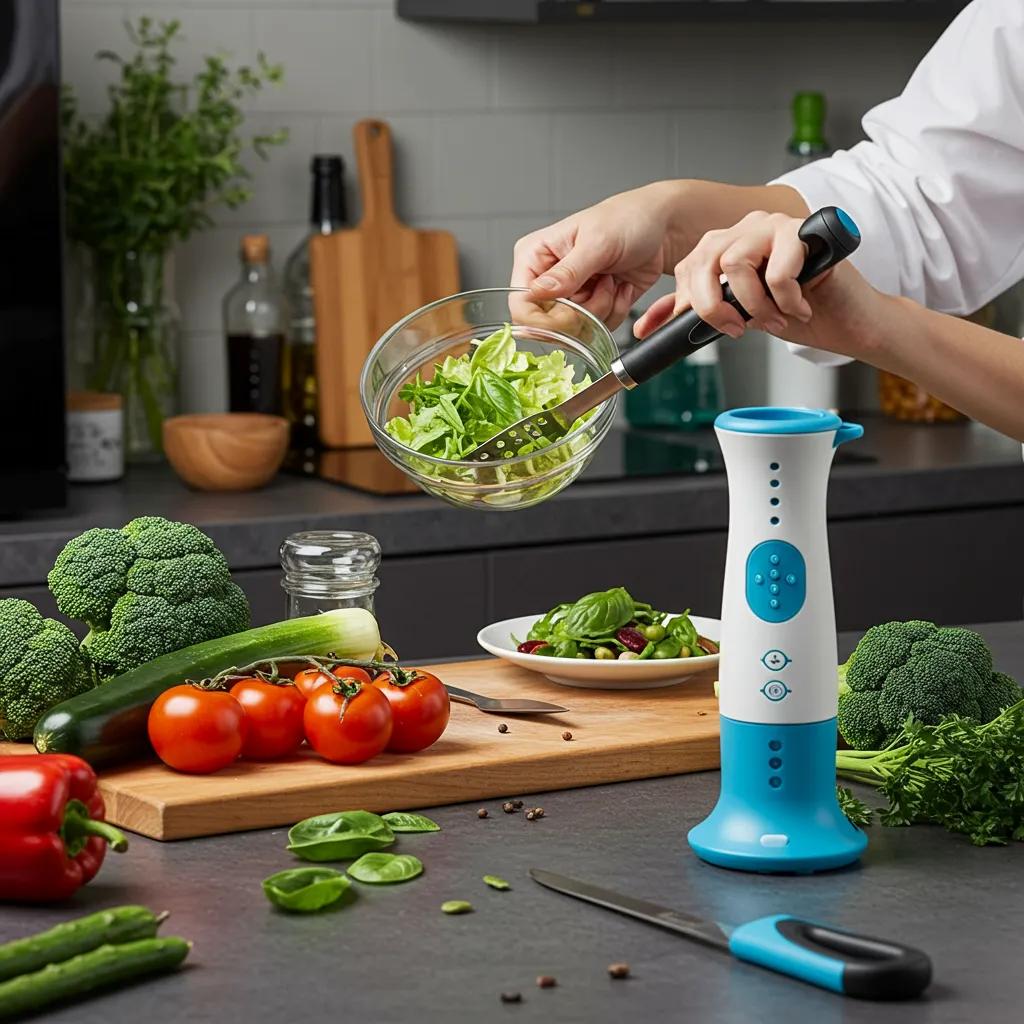 Chef preparing a plant-based dish in a modern kitchen, highlighting global food trends