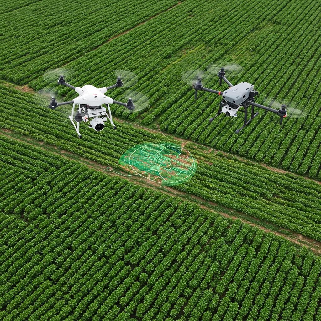 Drone in precision agriculture enhancing crop yields and resource efficiency