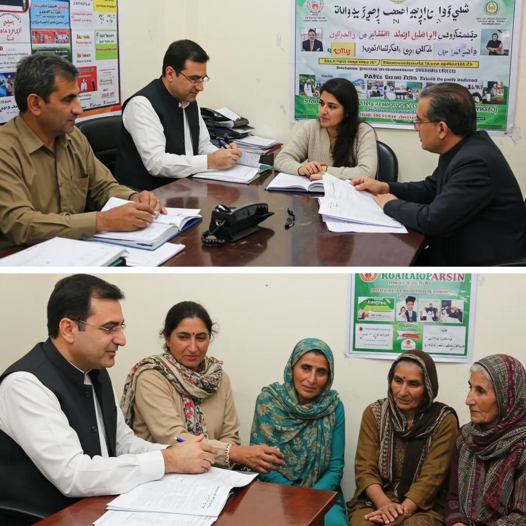 Woman entrepreneur in Pakistan receiving training on microfinance and business skills