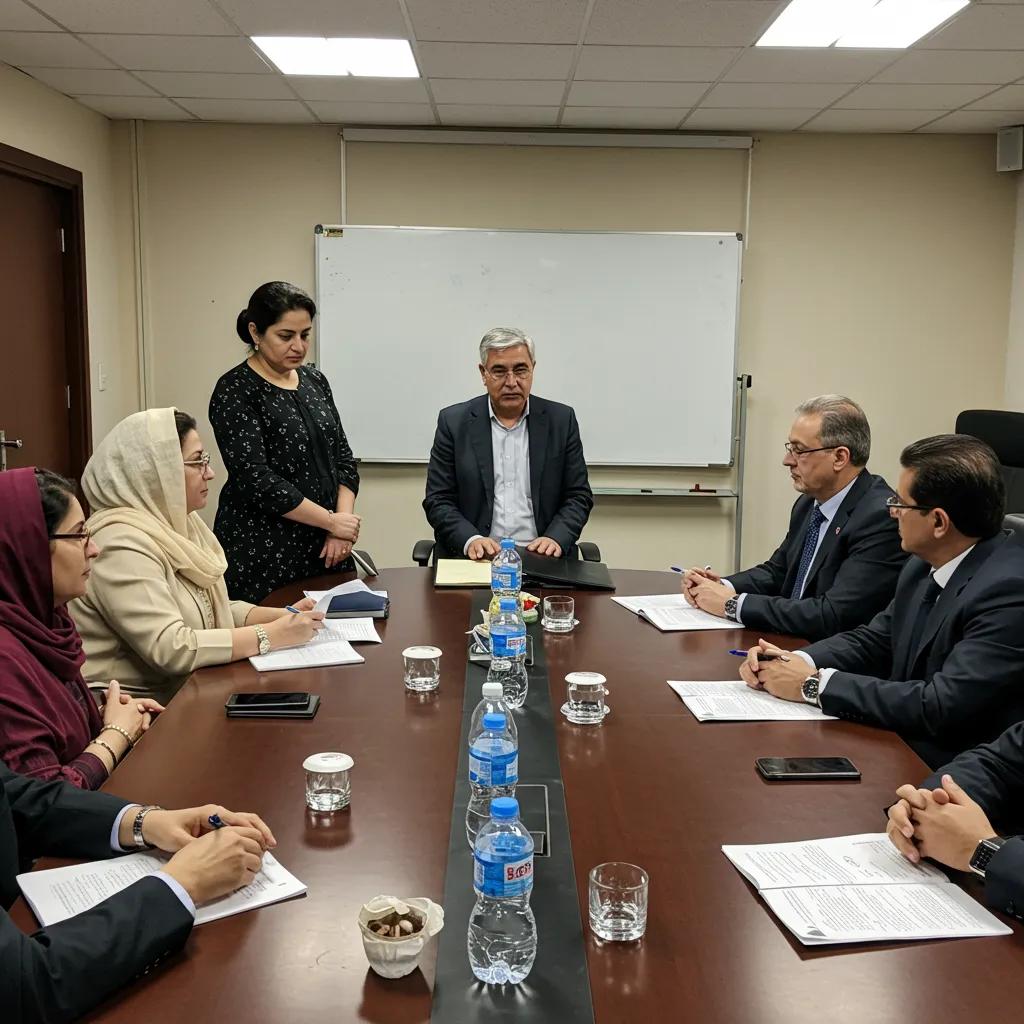 Healthcare policymakers collaborating on health policy changes in Pakistan