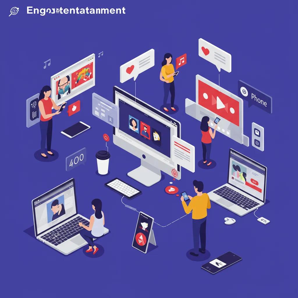 Individuals using digital devices to access entertainment content, highlighting the impact of the digital revolution