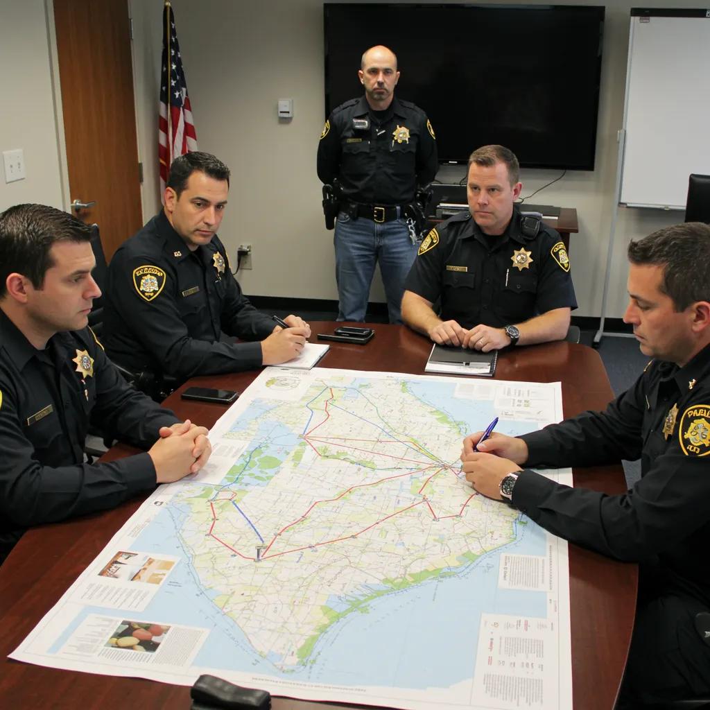 Local police and national narcotics agents collaborating on drug trafficking strategies