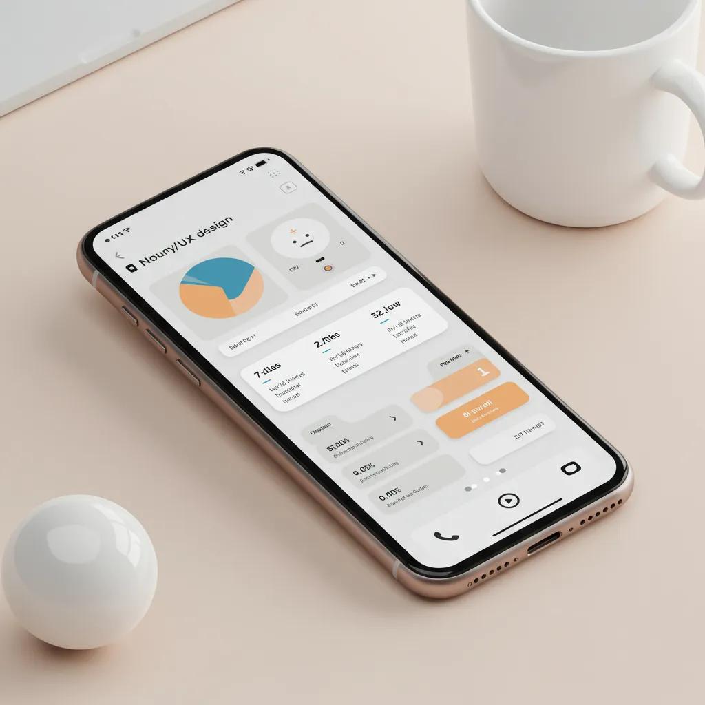 Mobile app interface showcasing best practices in UI/UX design