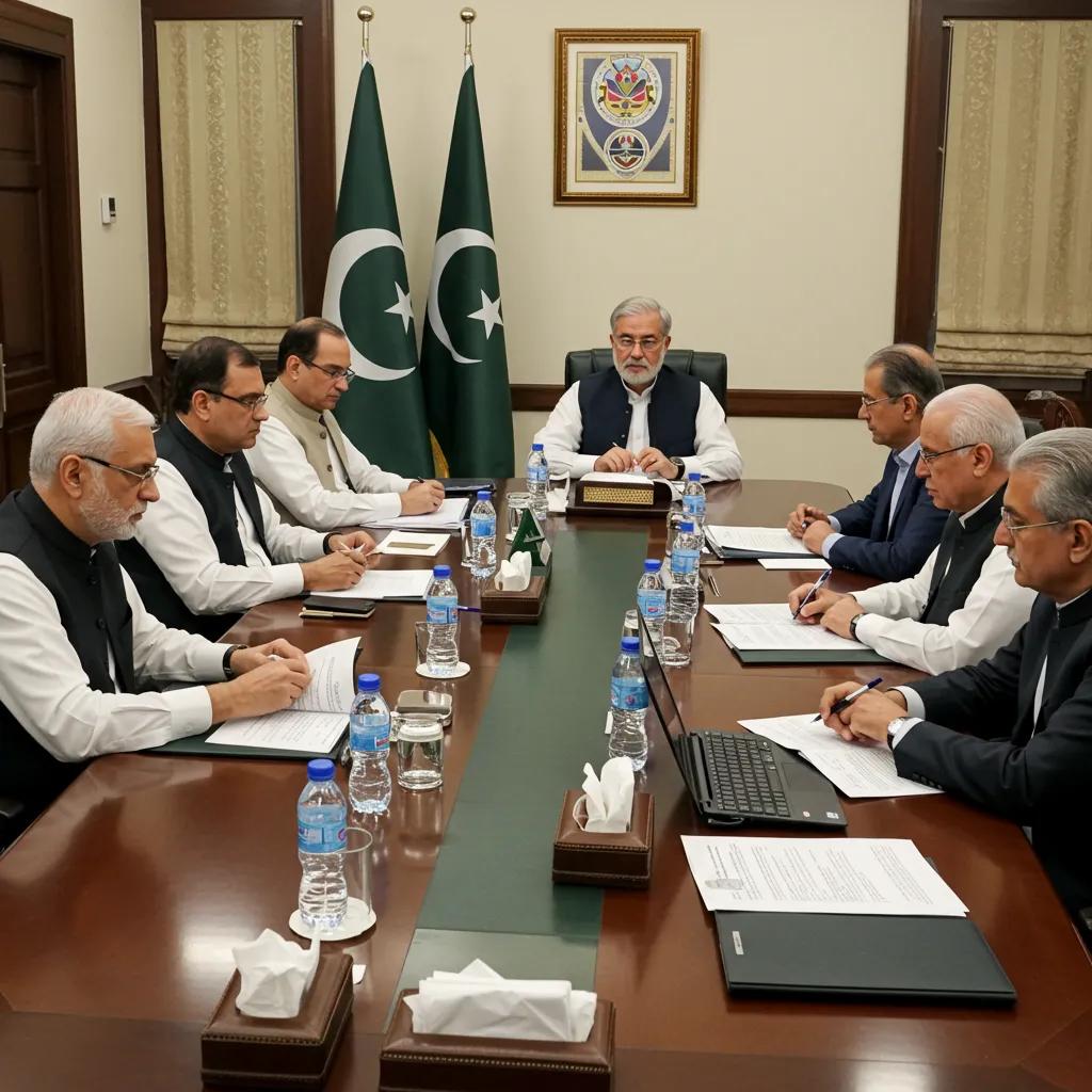 Political leaders in a coalition meeting discussing governance strategies