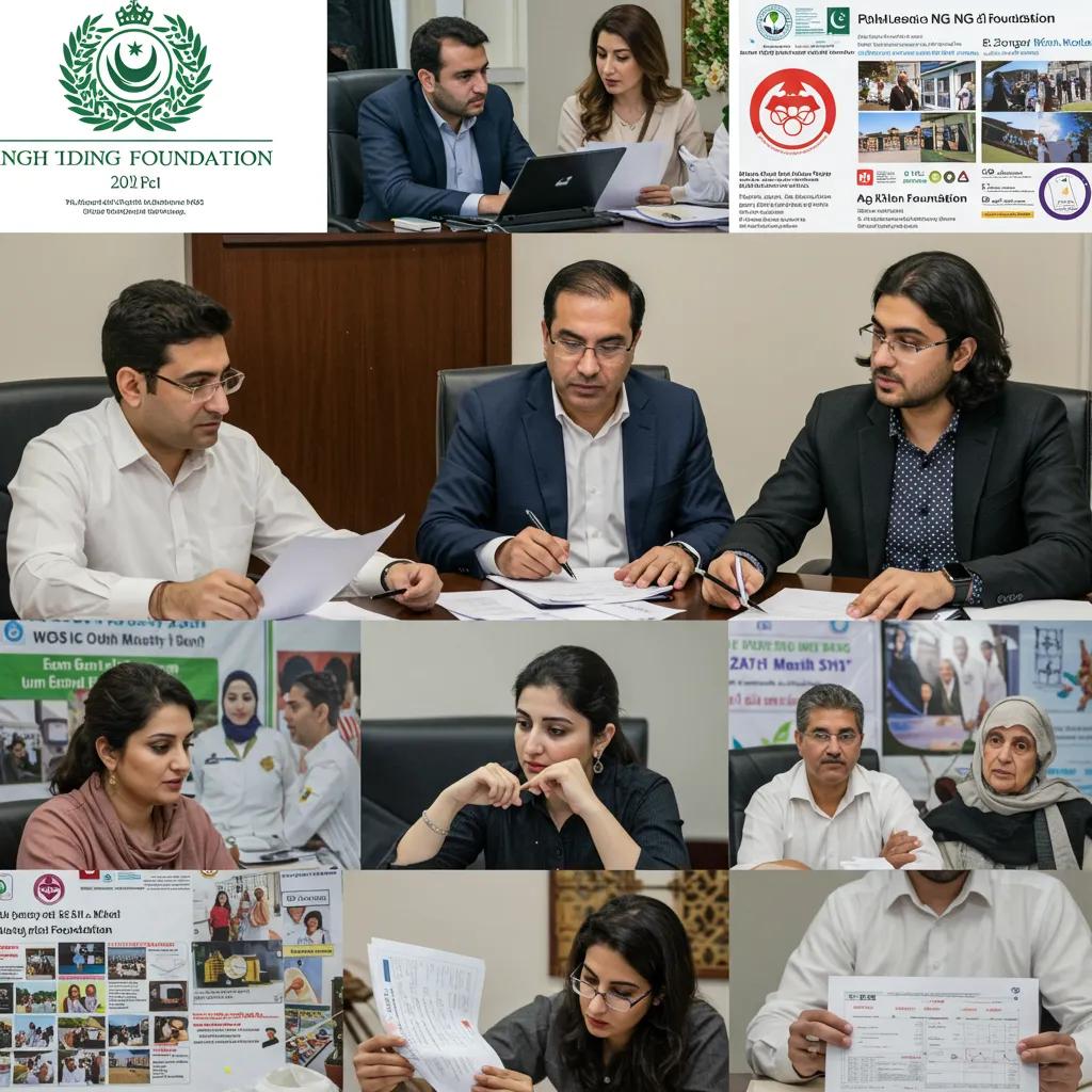 Representatives from leading NGOs in Pakistan collaborating on community initiatives