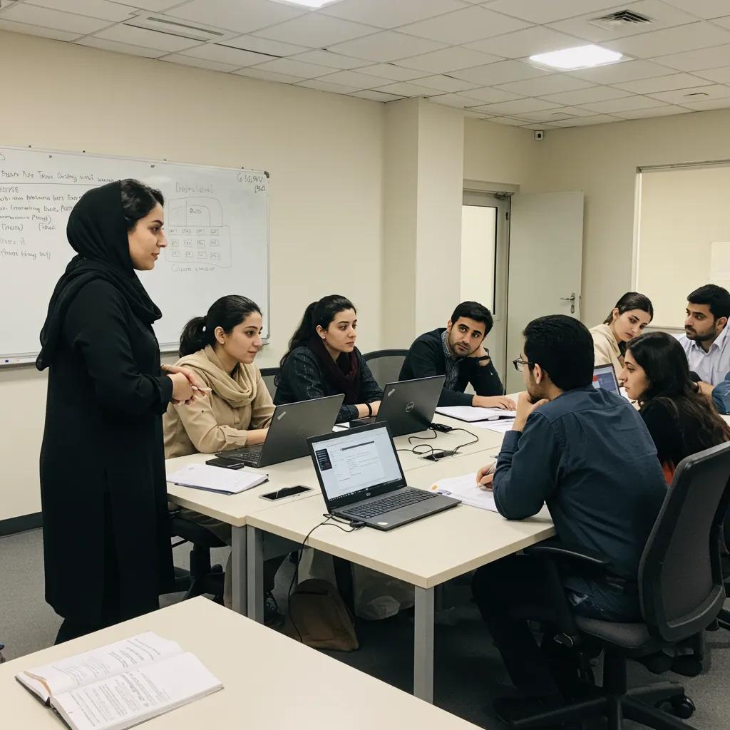 Teachers collaborating in a professional development workshop, highlighting continuous learning in education