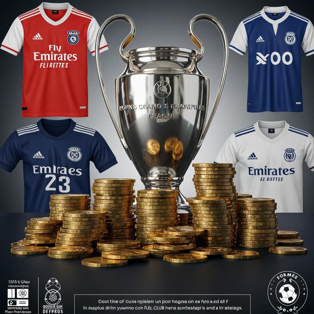 Visual representation of UEFA Champions League financial rewards and prize money