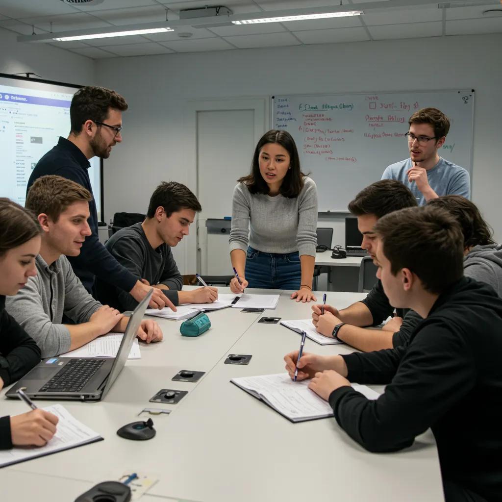 Young adults participating in a skills training workshop, emphasizing government initiatives for youth empowerment