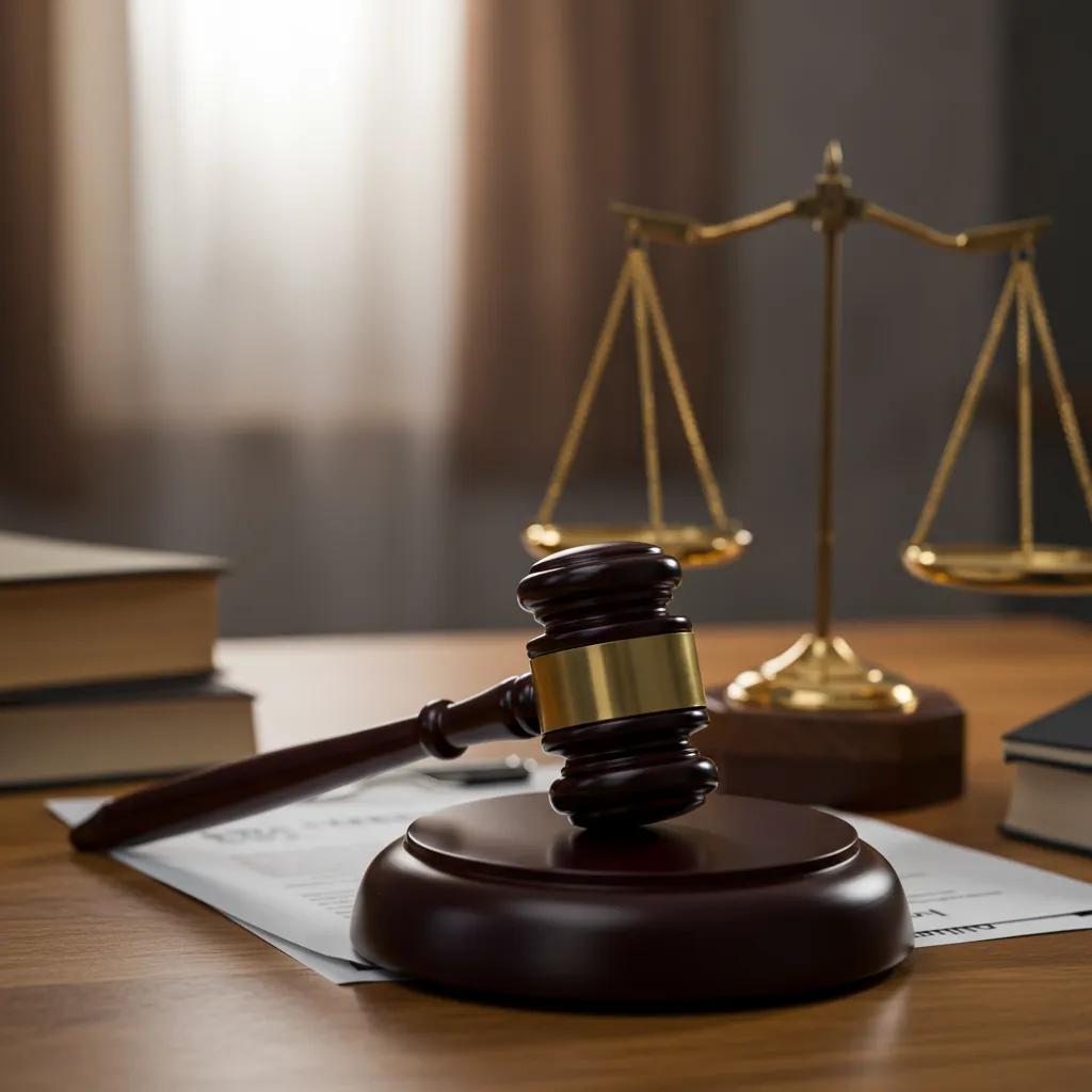 Gavel and scales of justice symbolising judicial independence amidst constitutional changes